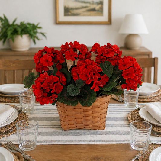 Geranium Wall Basket