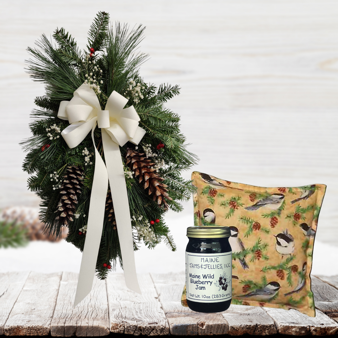 Winter White Balsam Swag Gift Bundle