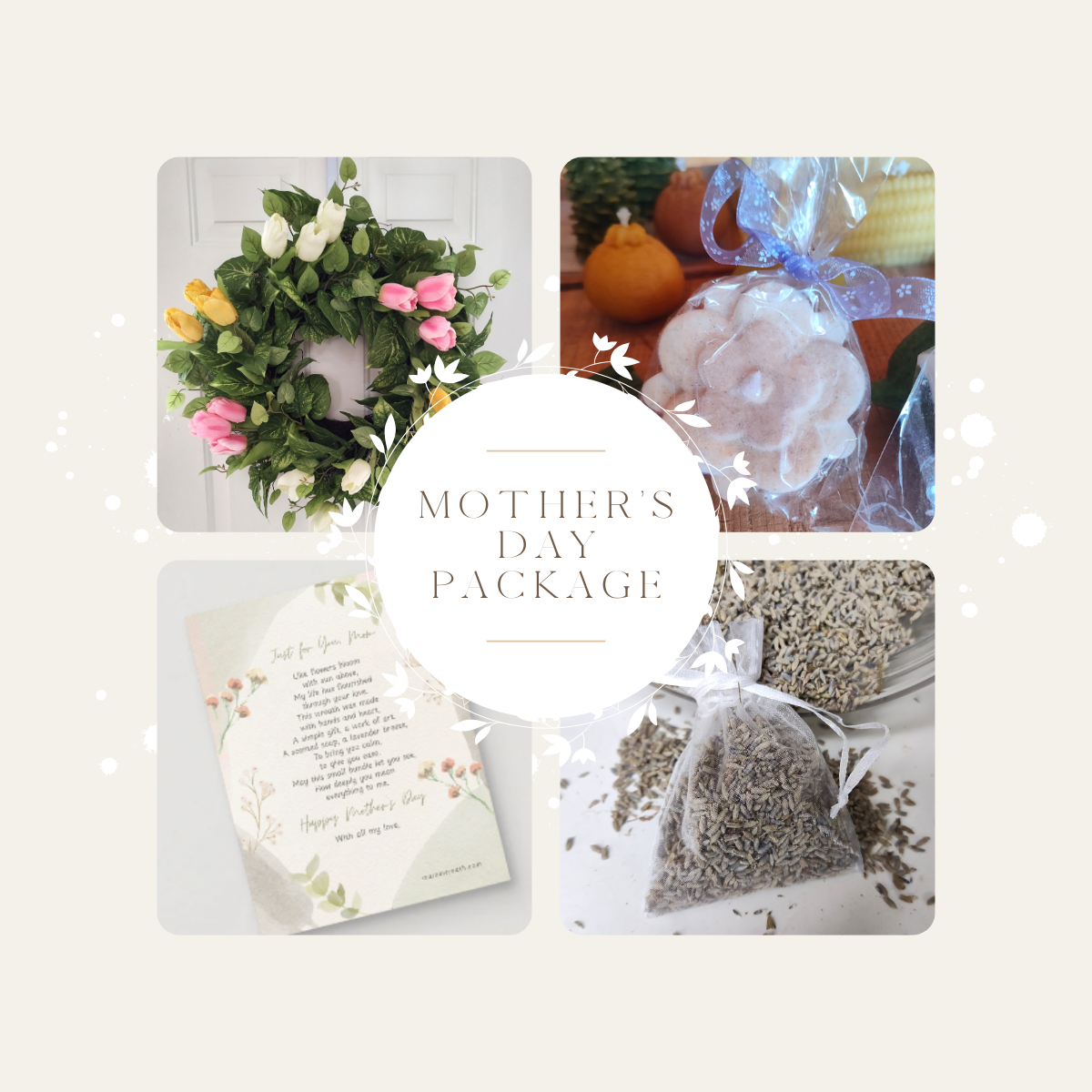 Tulip & Greenery Wreath