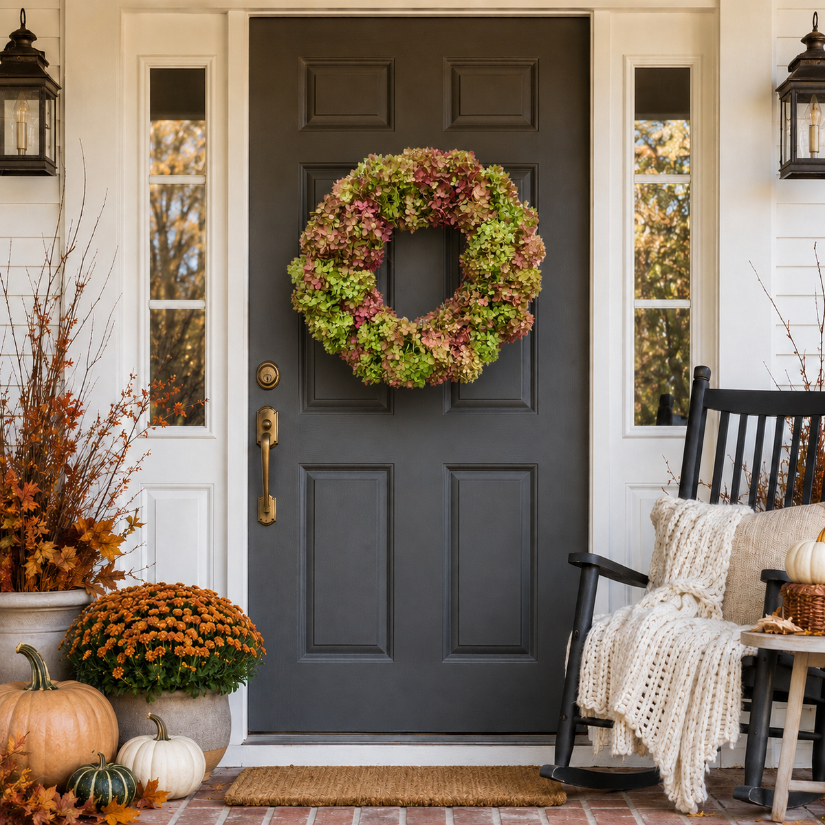 Fall Hydrangea Wreath
