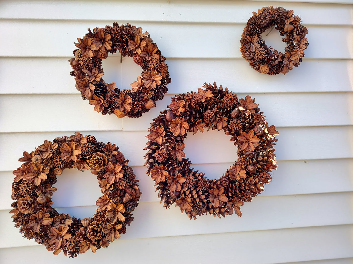 Maine Pinecone Wreaths