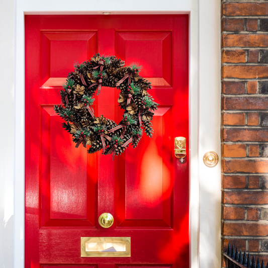 Pinecone & Bows Wreath