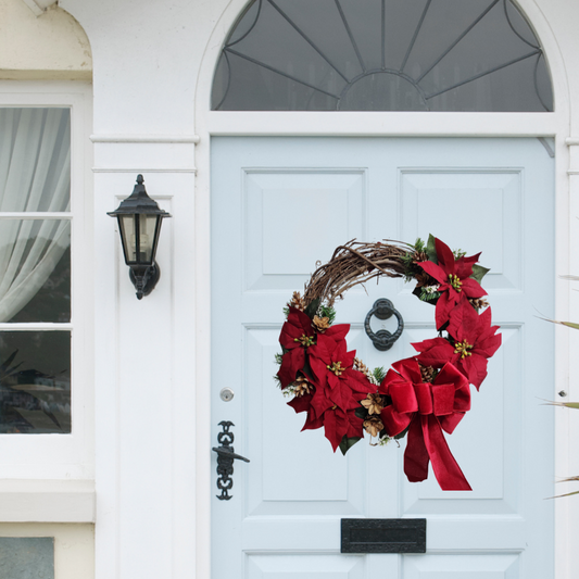 Poinsettia Wreath