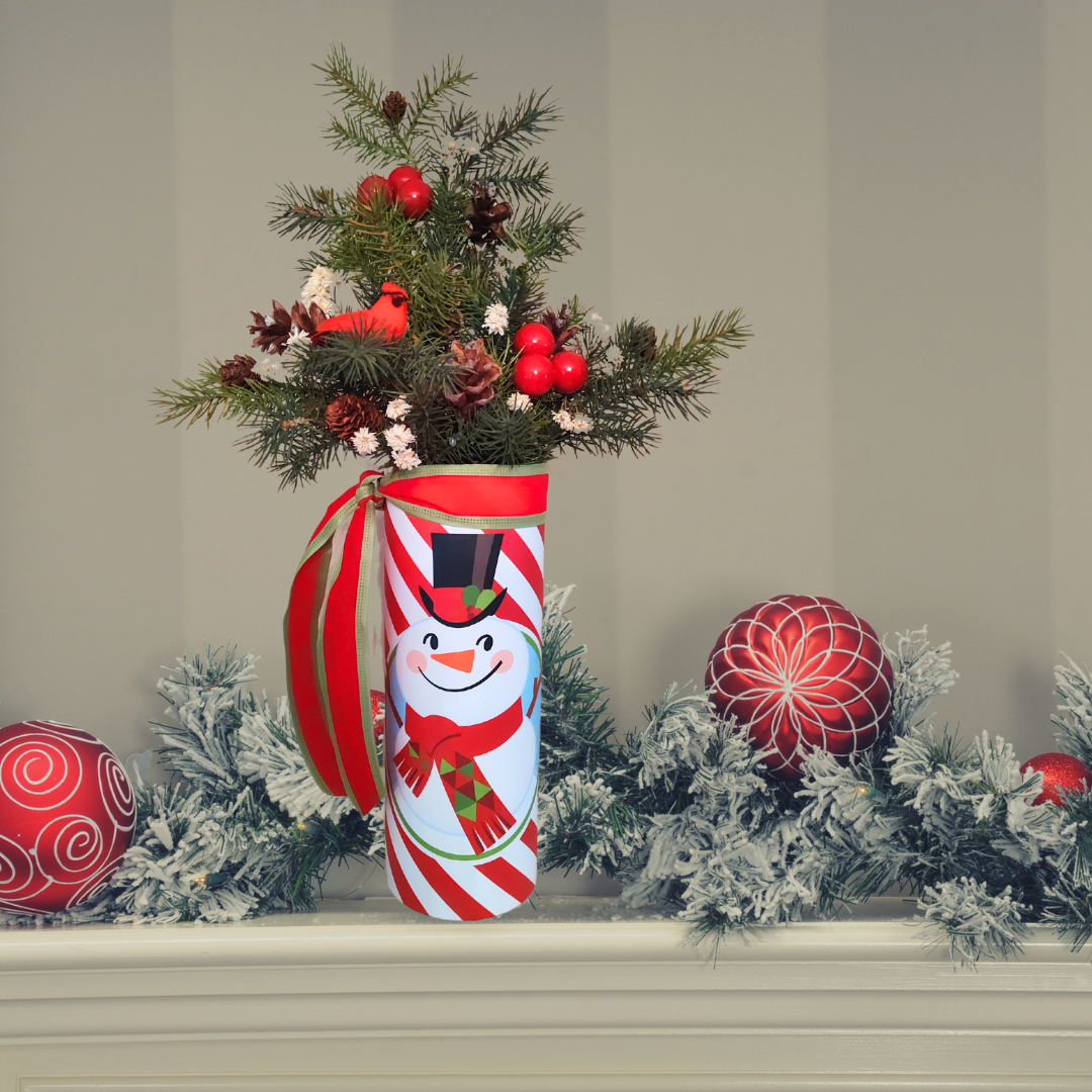 Snowman Garden Tin