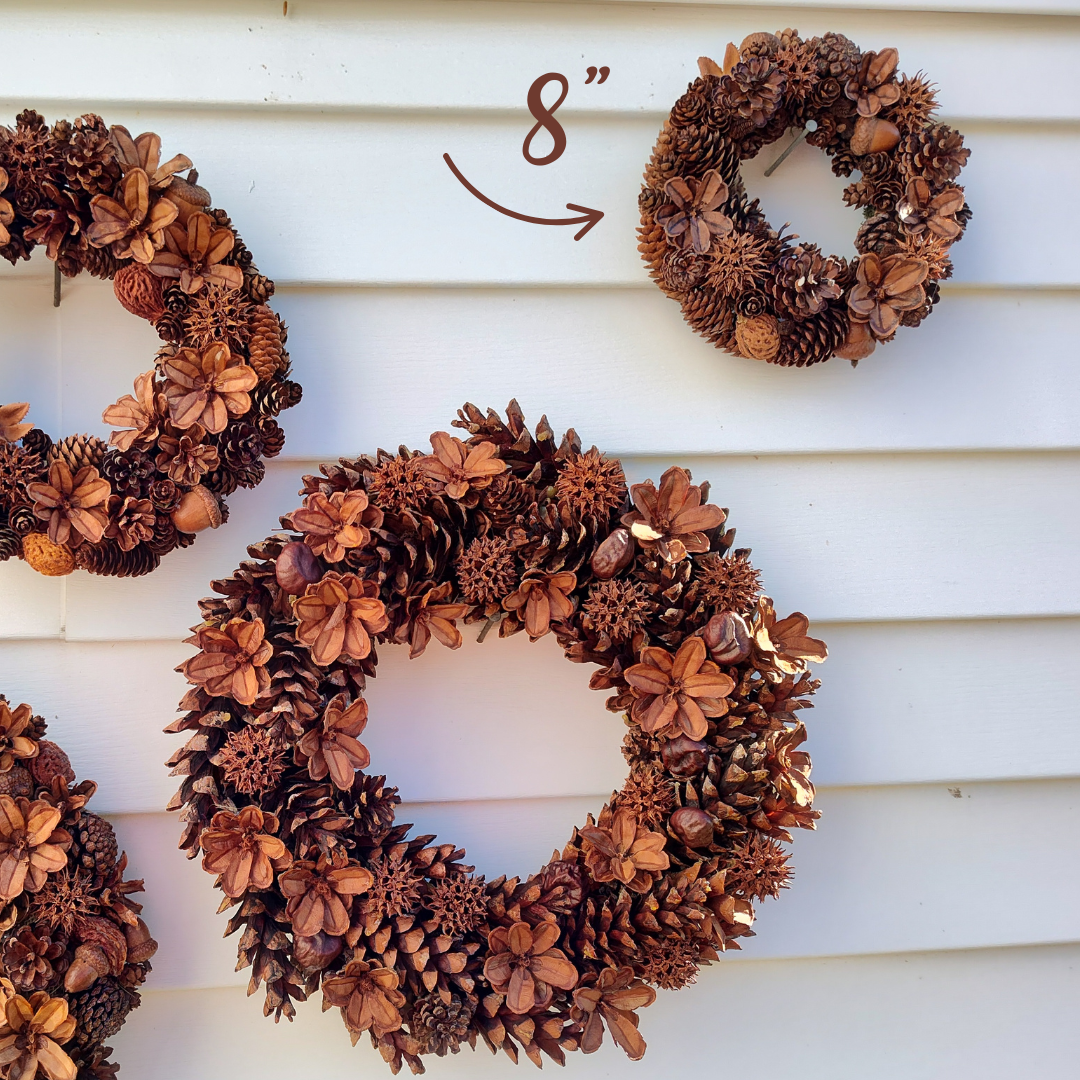 Maine Pinecone Wreaths