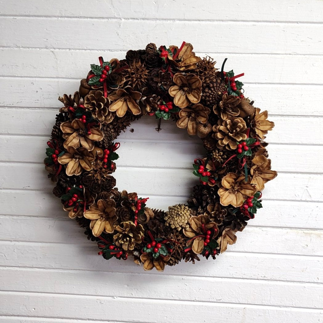 Pinecone & Berry Wreath