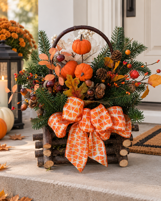 Pumpkin Log Basket