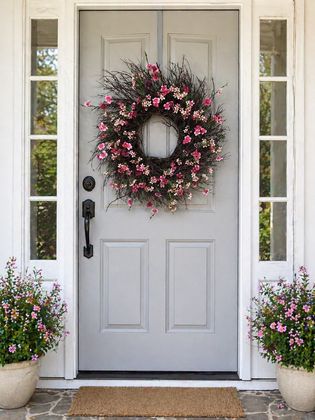 Cherry Blossom Twig Wreath
