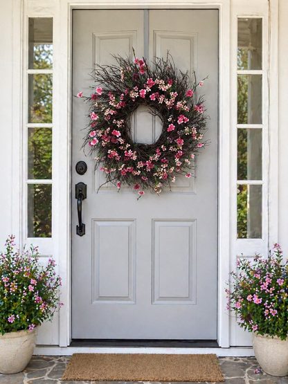 Cherry Blossom Twig Wreath