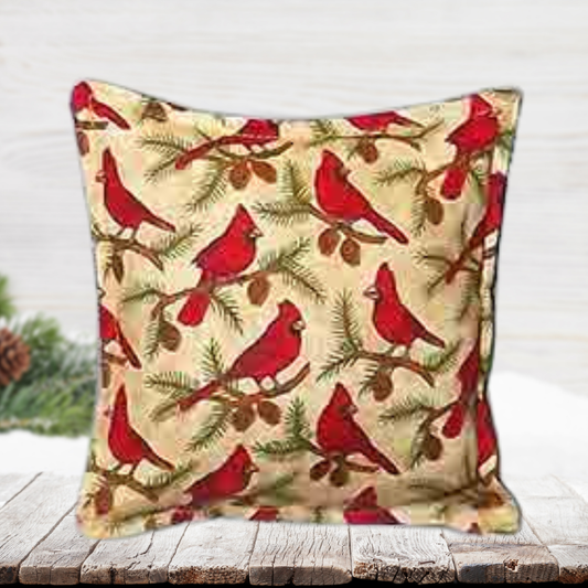 Balsam-Filled Cardinal Pillow