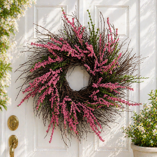 Pink Twig Wreath