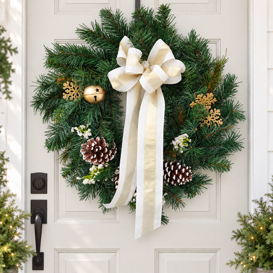 Golden Jingle Bell Wreath