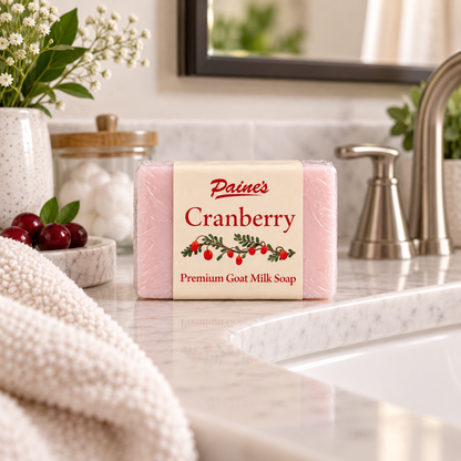 Cranberry Scented Goat Milk Soap