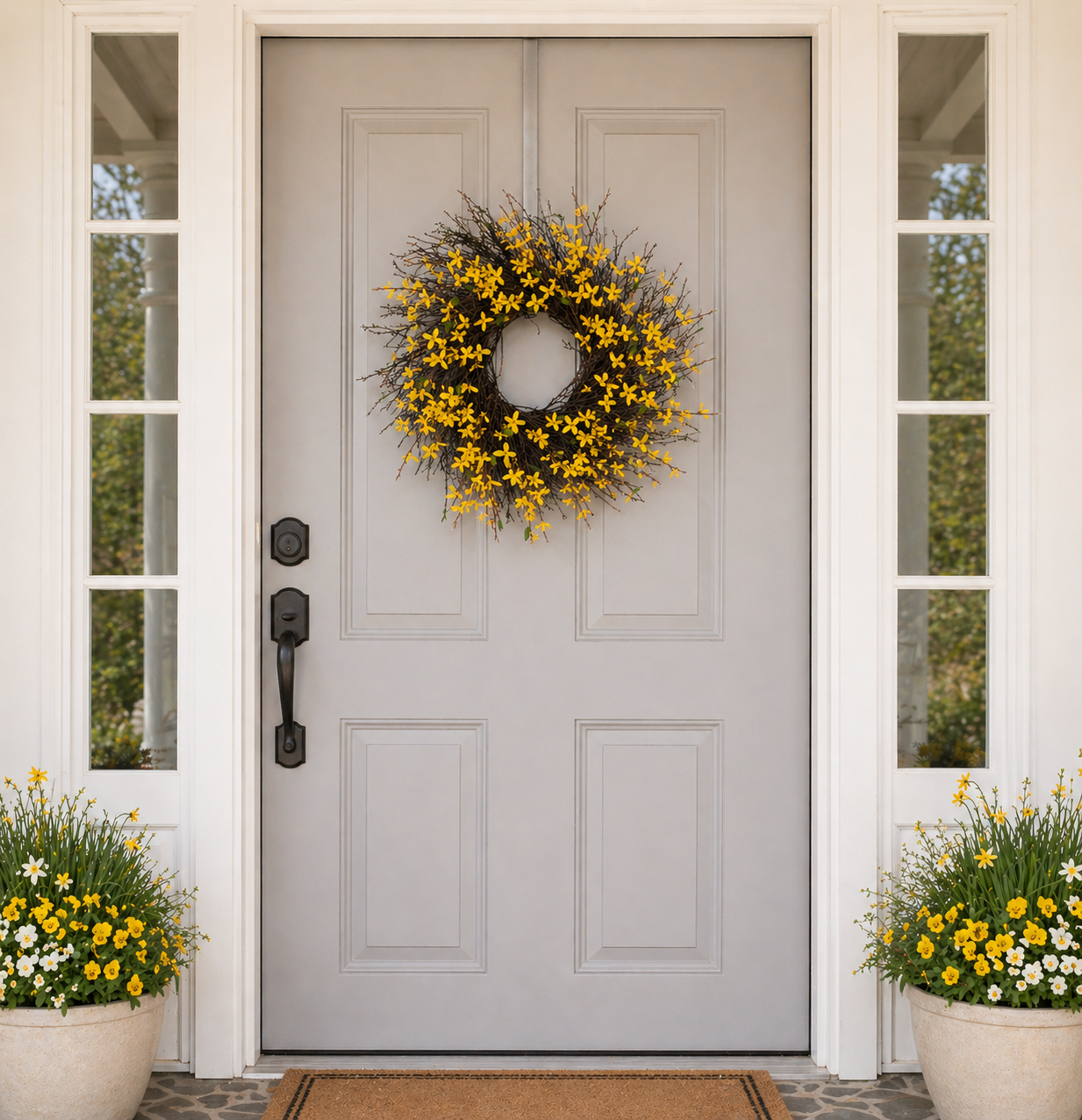 Forsythia Twig Wreath
