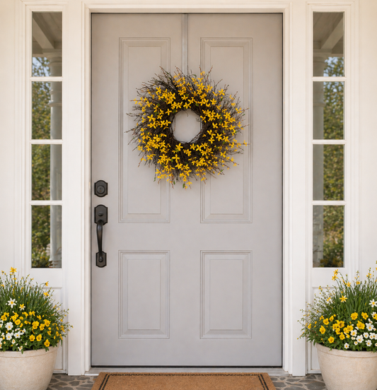 Forsythia Twig Wreath