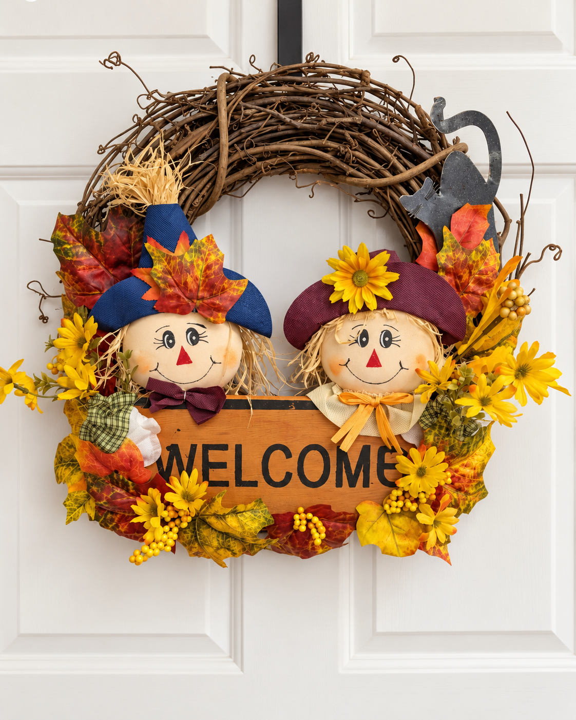 Scarecrow Welcome Wreath