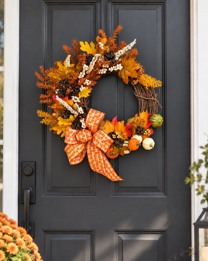 Candy Corn Wreath