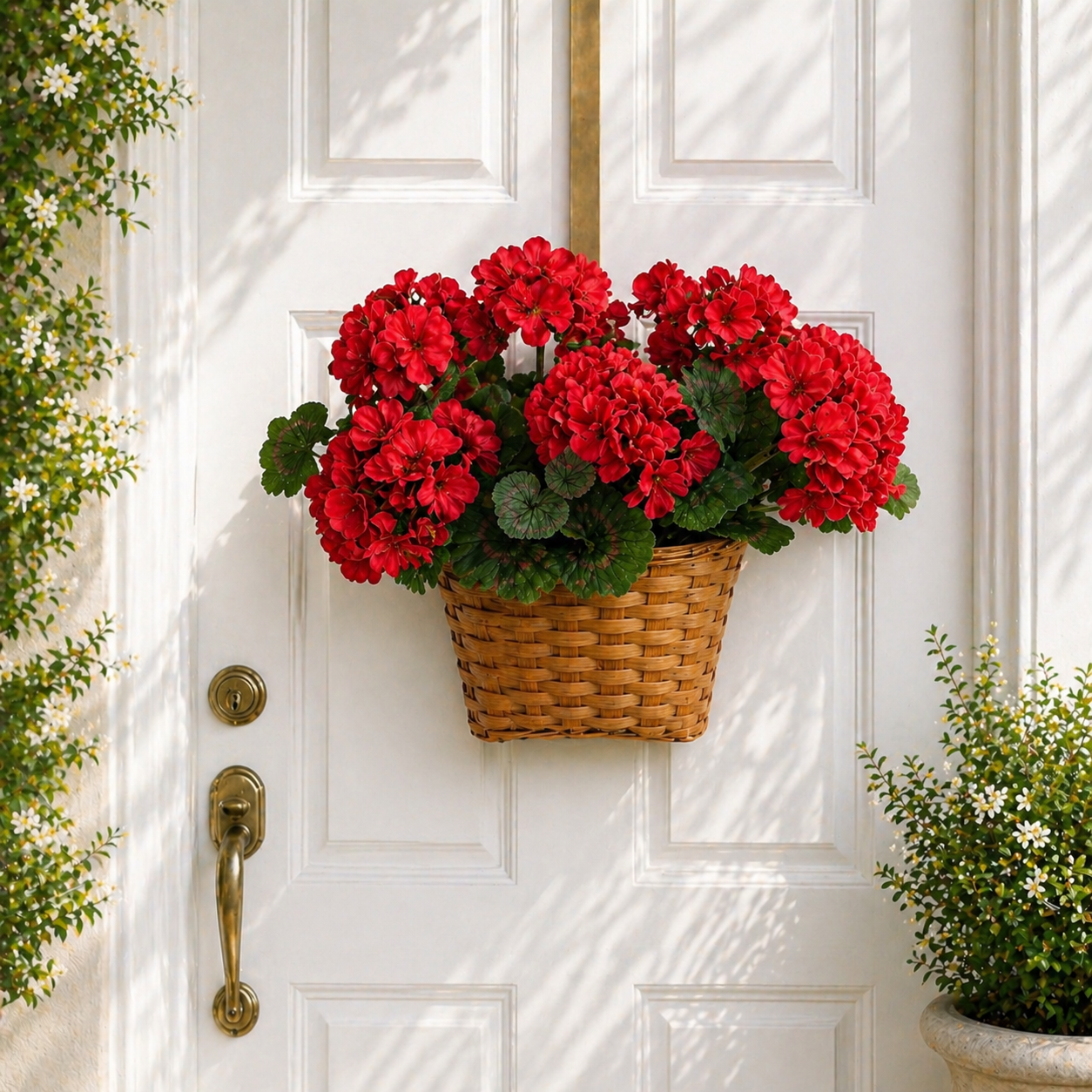 Geranium Wall Basket