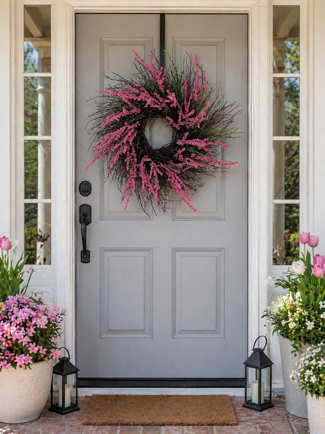 Pink Twig Wreath