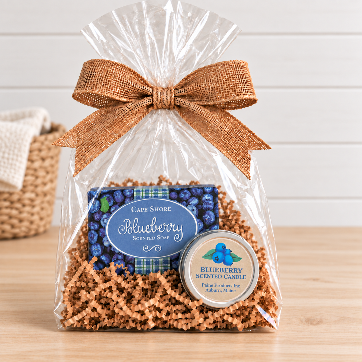 Blueberry Soap and Mini-Candle Gift Set