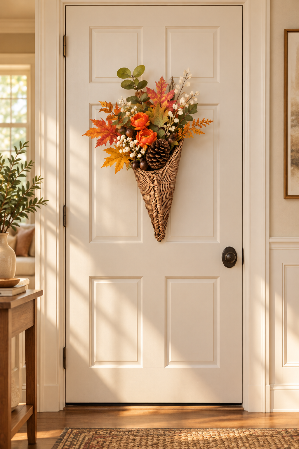Autumn Harvest Hanging Basket — 4 Styles