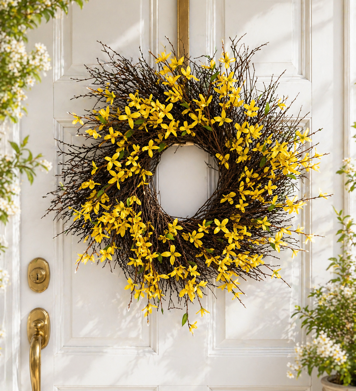 Forsythia Twig Wreath