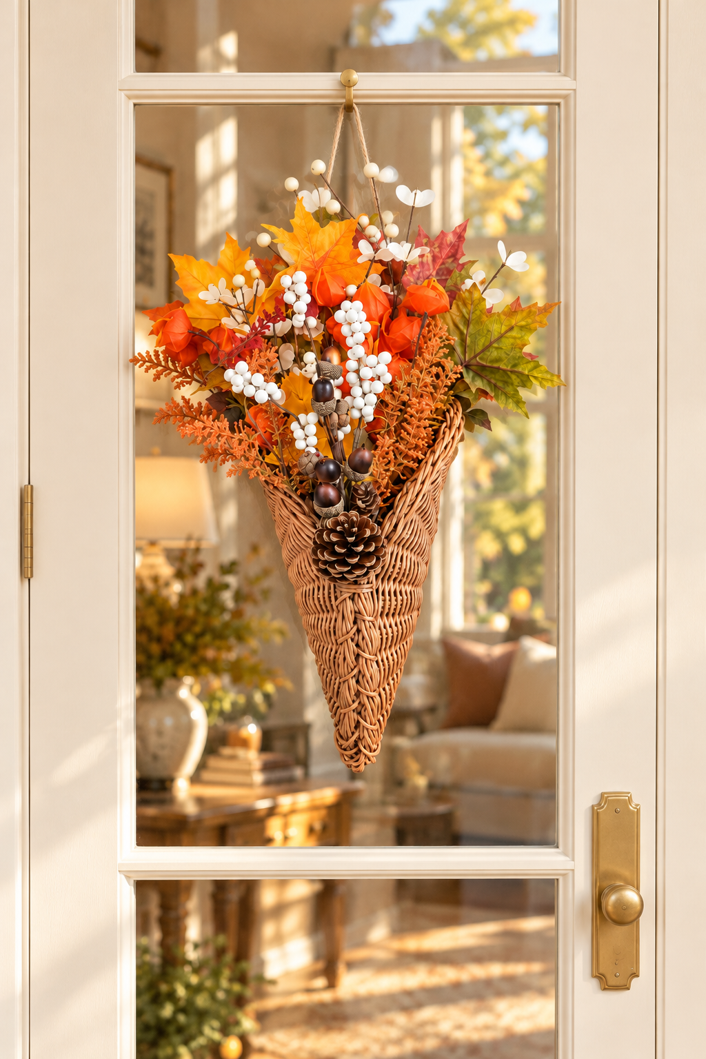 Autumn Harvest Hanging Basket — 4 Styles