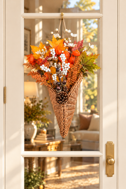 Autumn Harvest Hanging Basket — 4 Styles