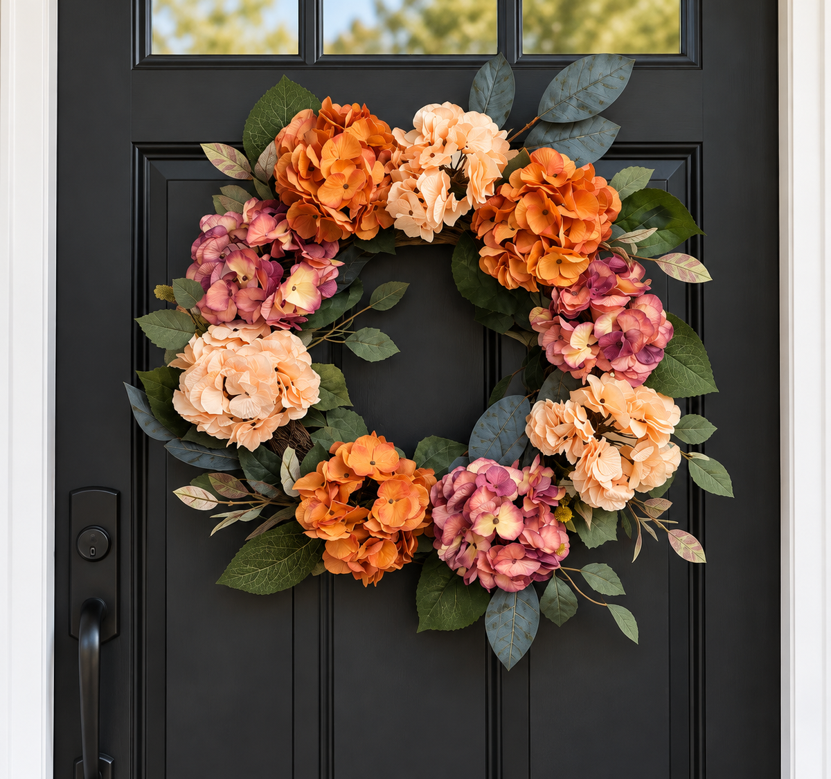 Autumn Hydrangea Wreath
