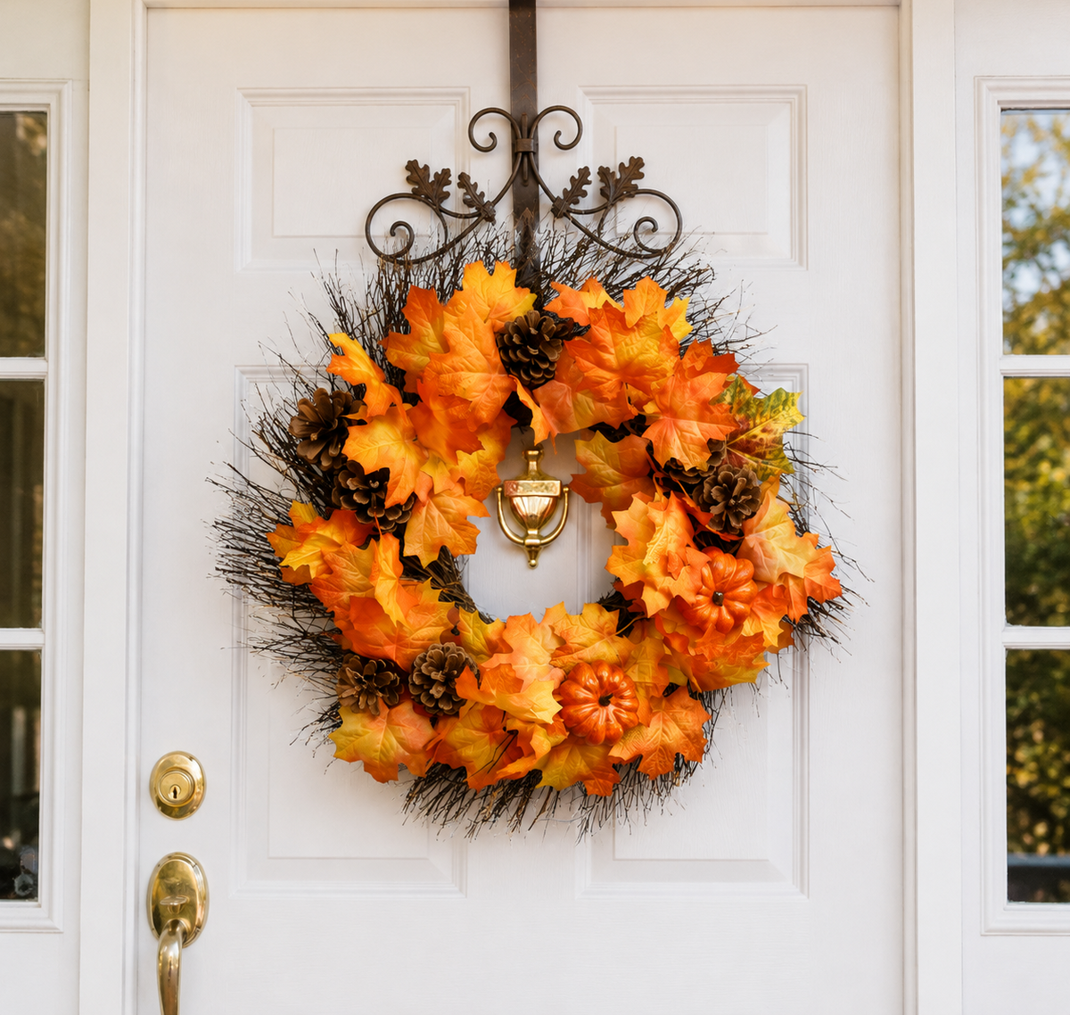 Fall Leaves Wreath