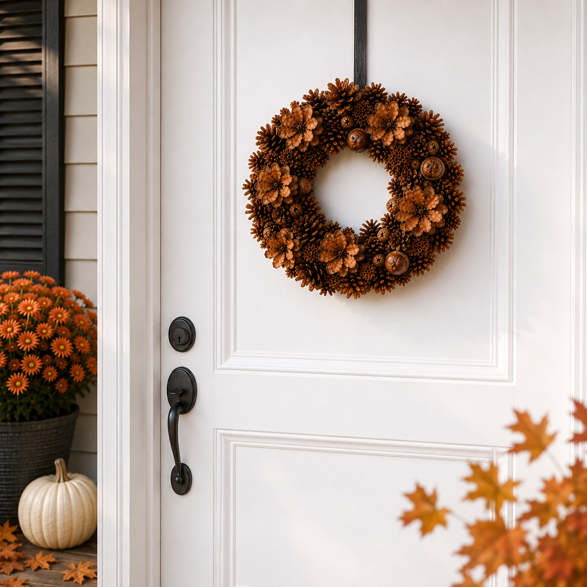 Maine Pinecone Wreaths