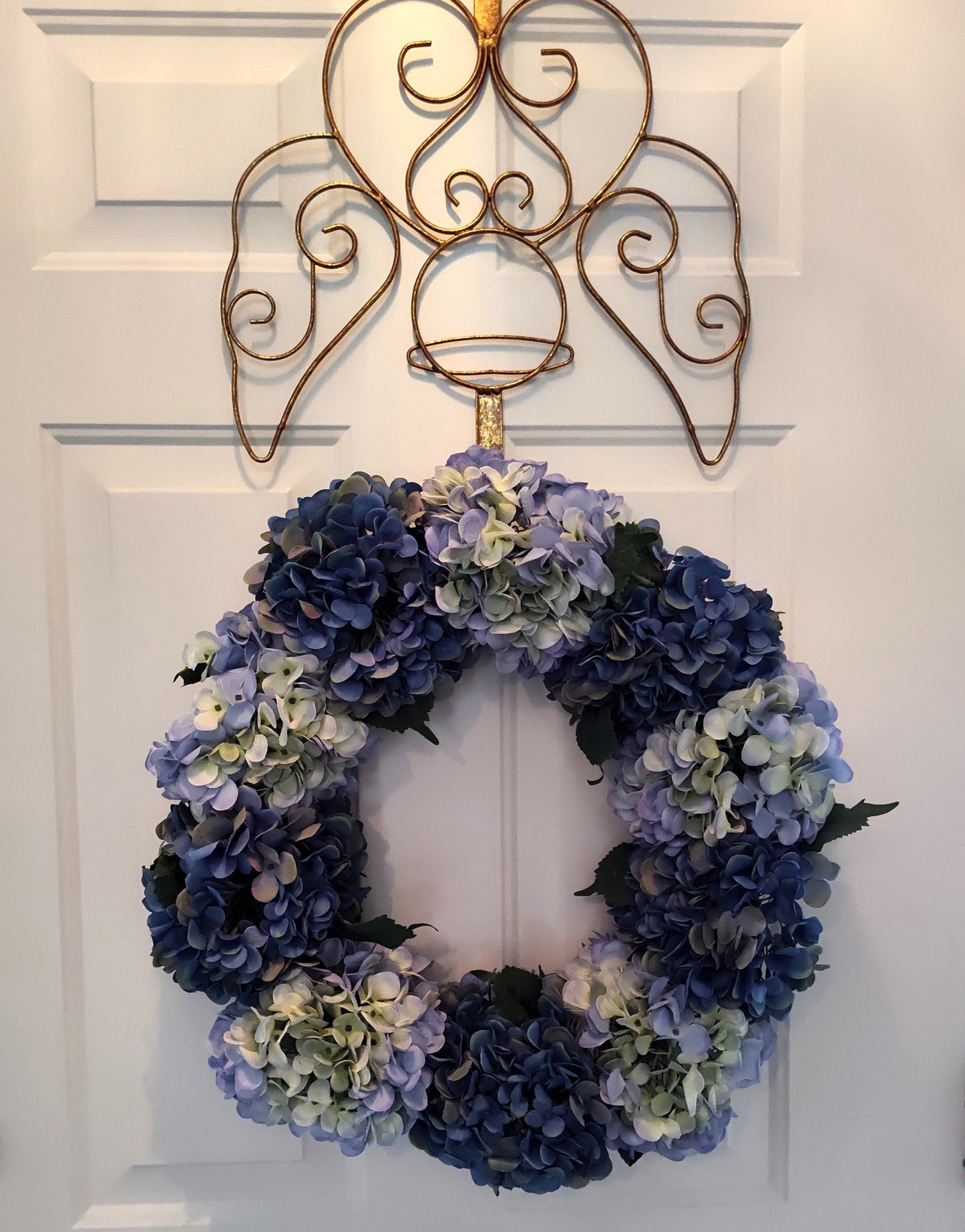 Blue Hydrangea Wreath
