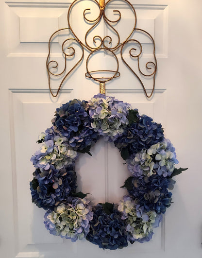 Blue Hydrangea Wreath