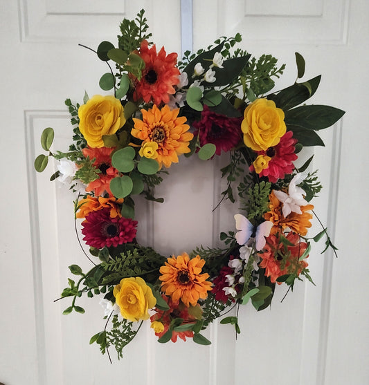 Butterfly Gerbera Wreath