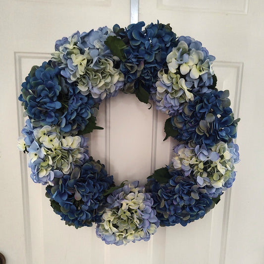 Blue Hydrangea Wreath