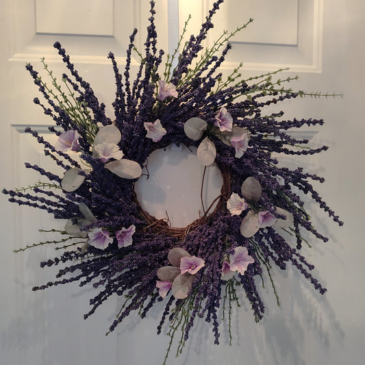 Lavender and Floral Wreath