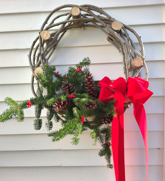 Maine Woods Decorated Wreath