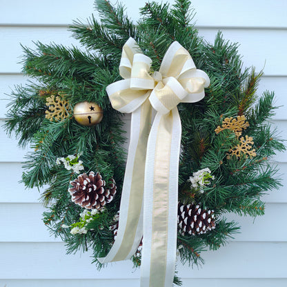 Golden Jingle Bell Wreath