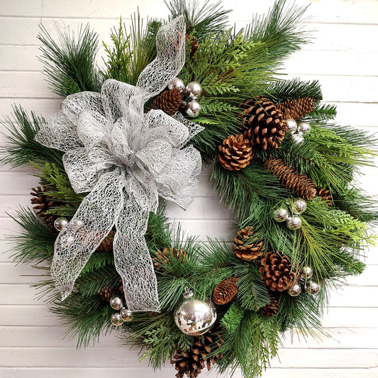 Shimmering Silver Wreath