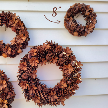 Maine Pinecone Wreaths