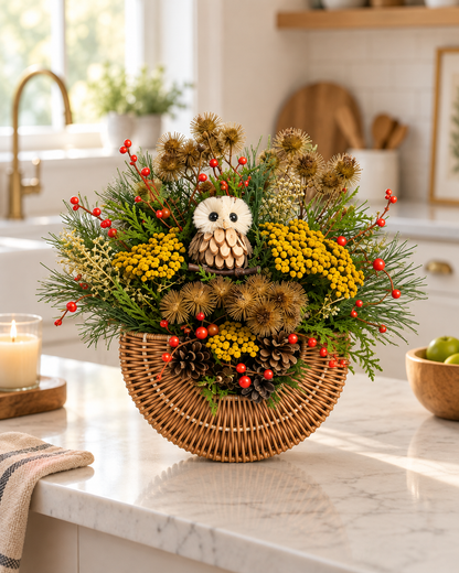Harvest Owl Baskets (4 Styles)