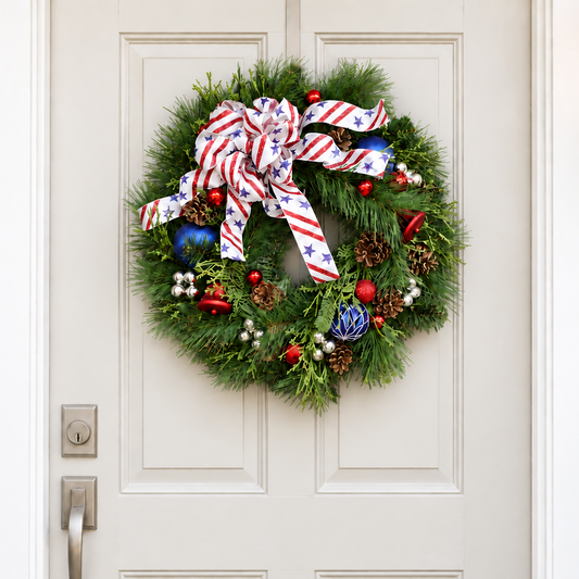 Star Spangled Winter Wreath