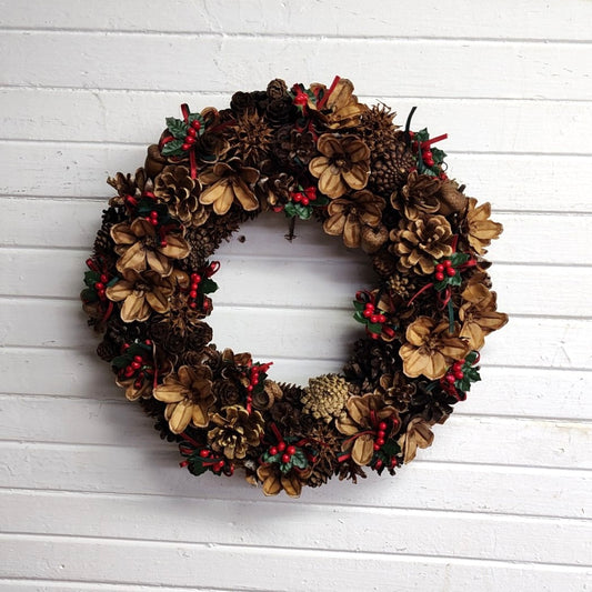 Pinecone & Berry Wreath