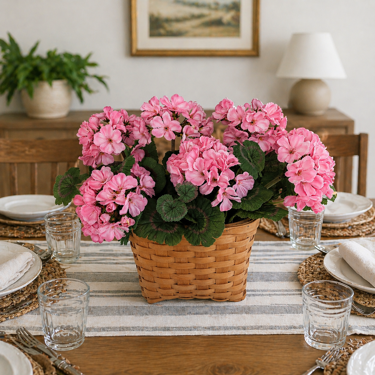 Geranium Wall Basket