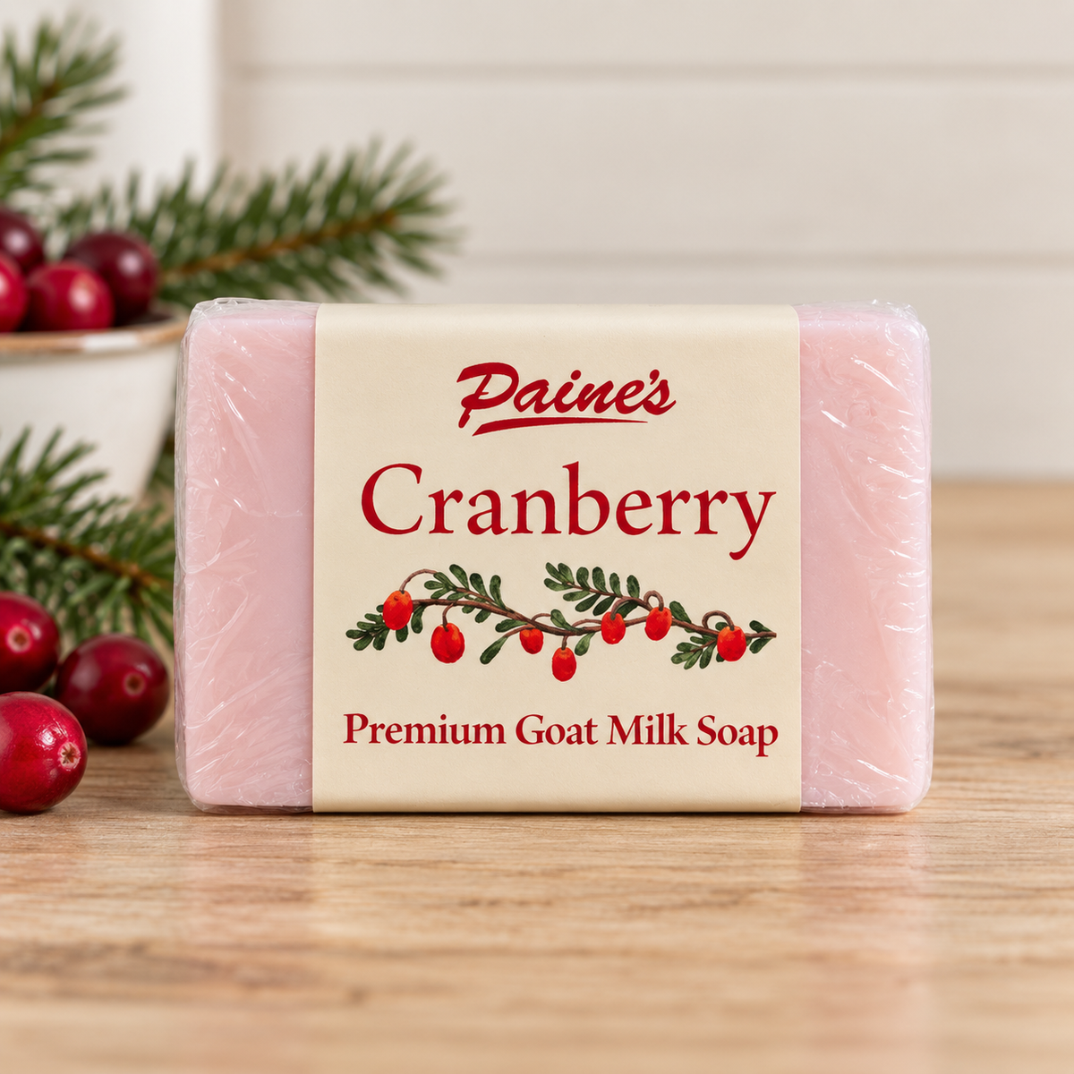 Cranberry Scented Goat Milk Soap