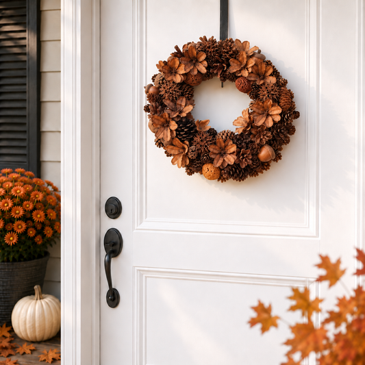 Maine Pinecone Wreaths
