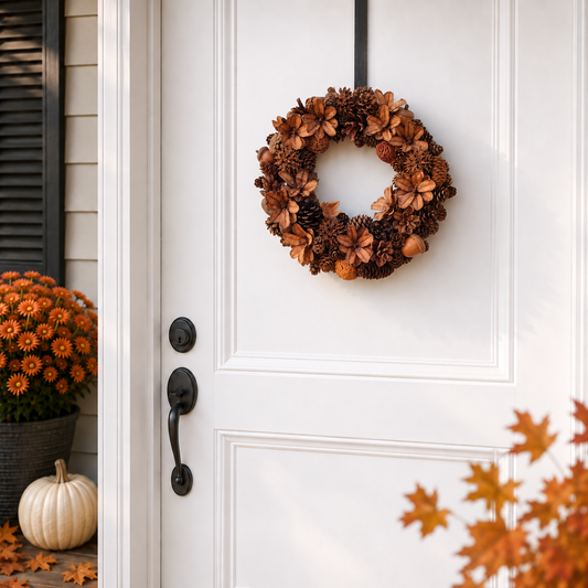 Maine Pinecone Wreaths