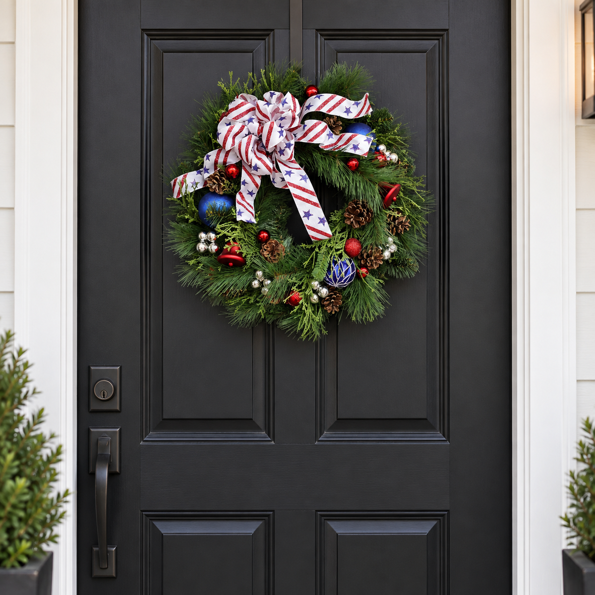 Star Spangled Winter Wreath